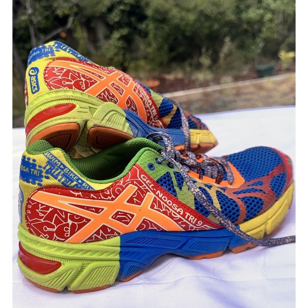 ASICS Women’s Noosa Gel Tri 9 Eur 38 Running Shoes Multi Color Sneakers 5.5 Size